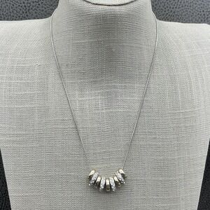 Mestige Necklace Two Tone Crystal Pendants